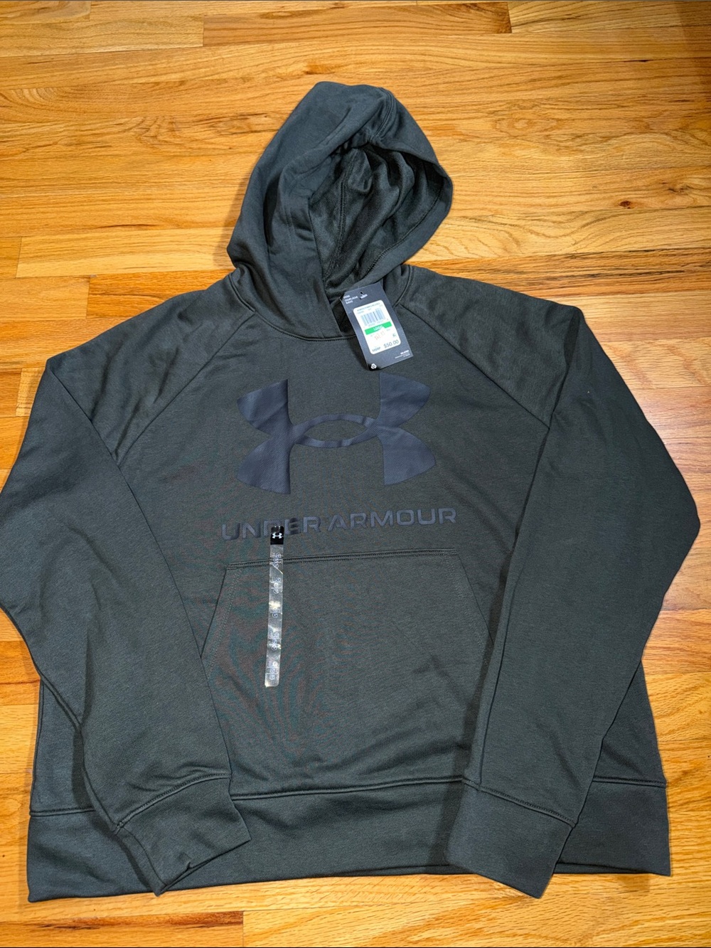 Under Armour Women's Pullover Hoodie NWT Charcoal Black Size Large